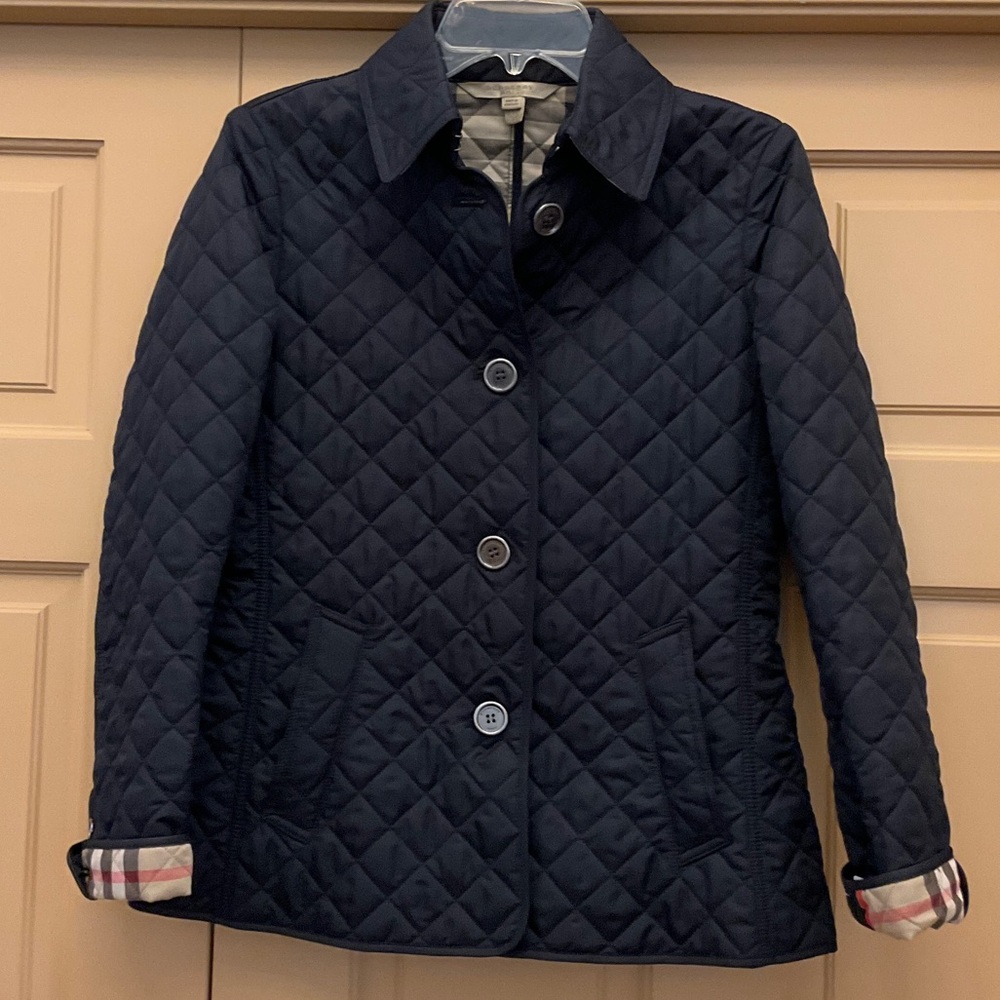 Burberry Brit Dark Blue Quilted Jacket